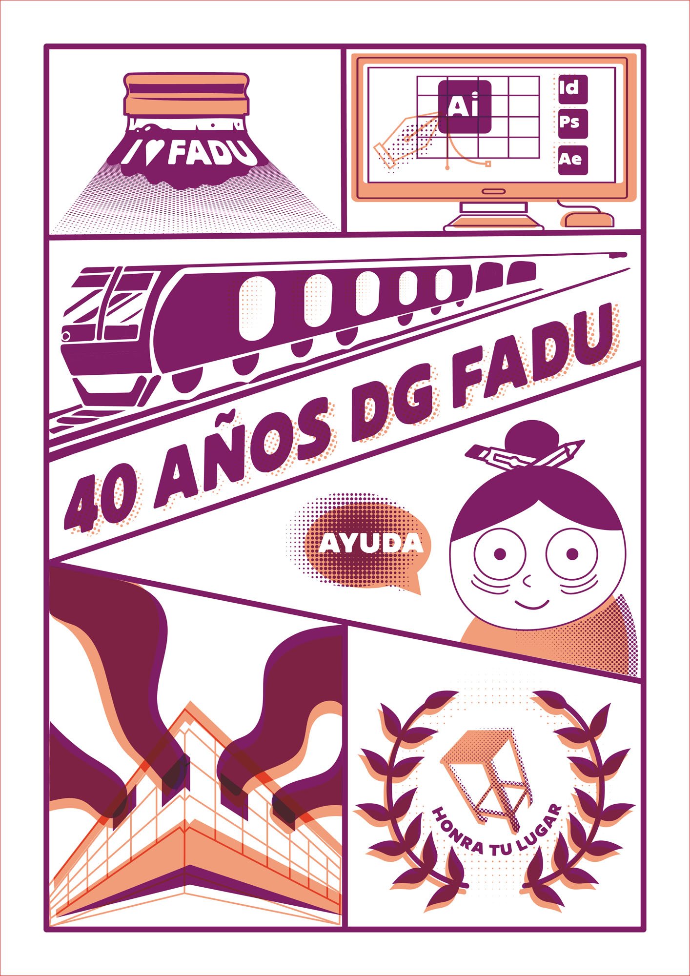 Tecnología 2 - Afiche Homenaje 40 Años DG FADU